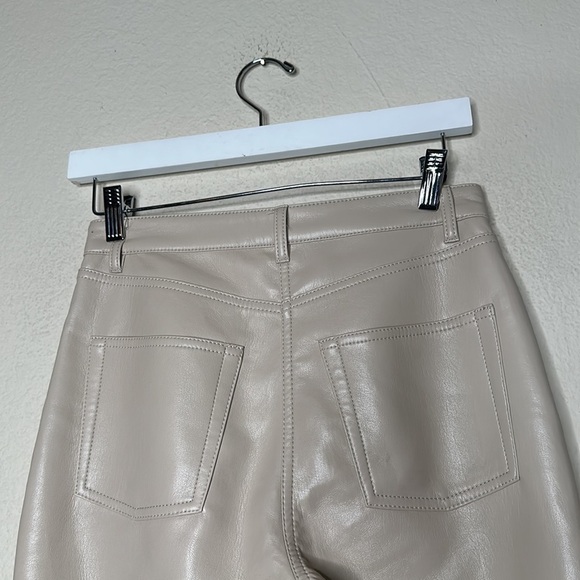 Wilfred The Melina Pant High-waisted Straight Leg Vegan Leather Pans Ivory Sz 2 - Picture 11 of 17